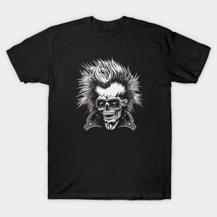 Punk Rocker Skull T-Shirt